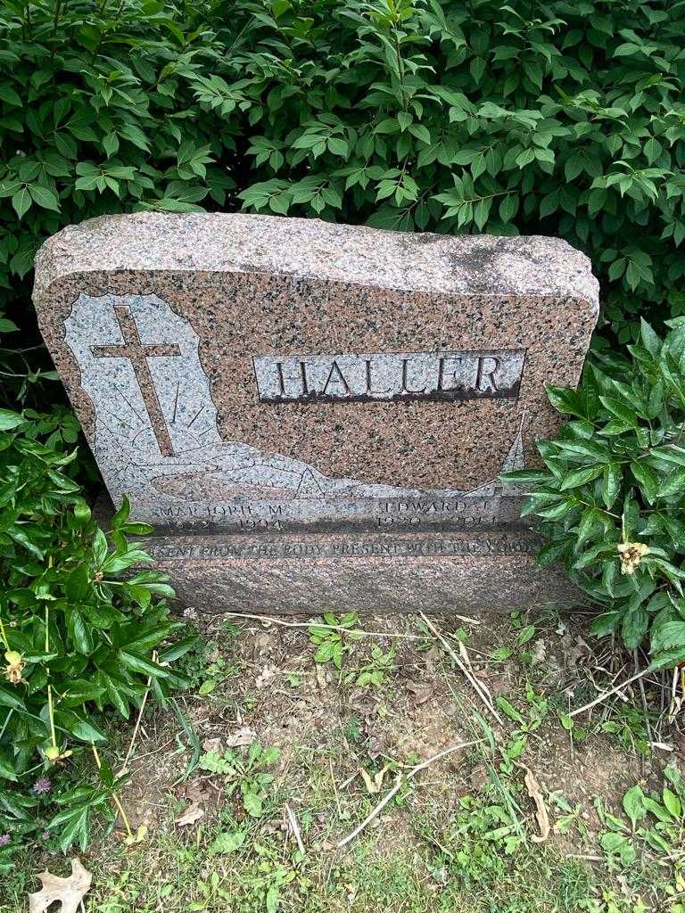 Edward J. Haller's grave. Photo 3