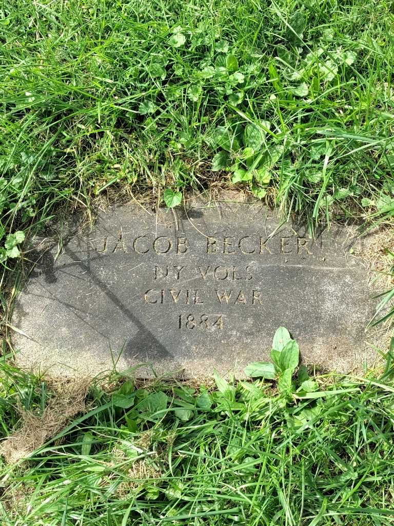 Jacob Becker's grave. Photo 3