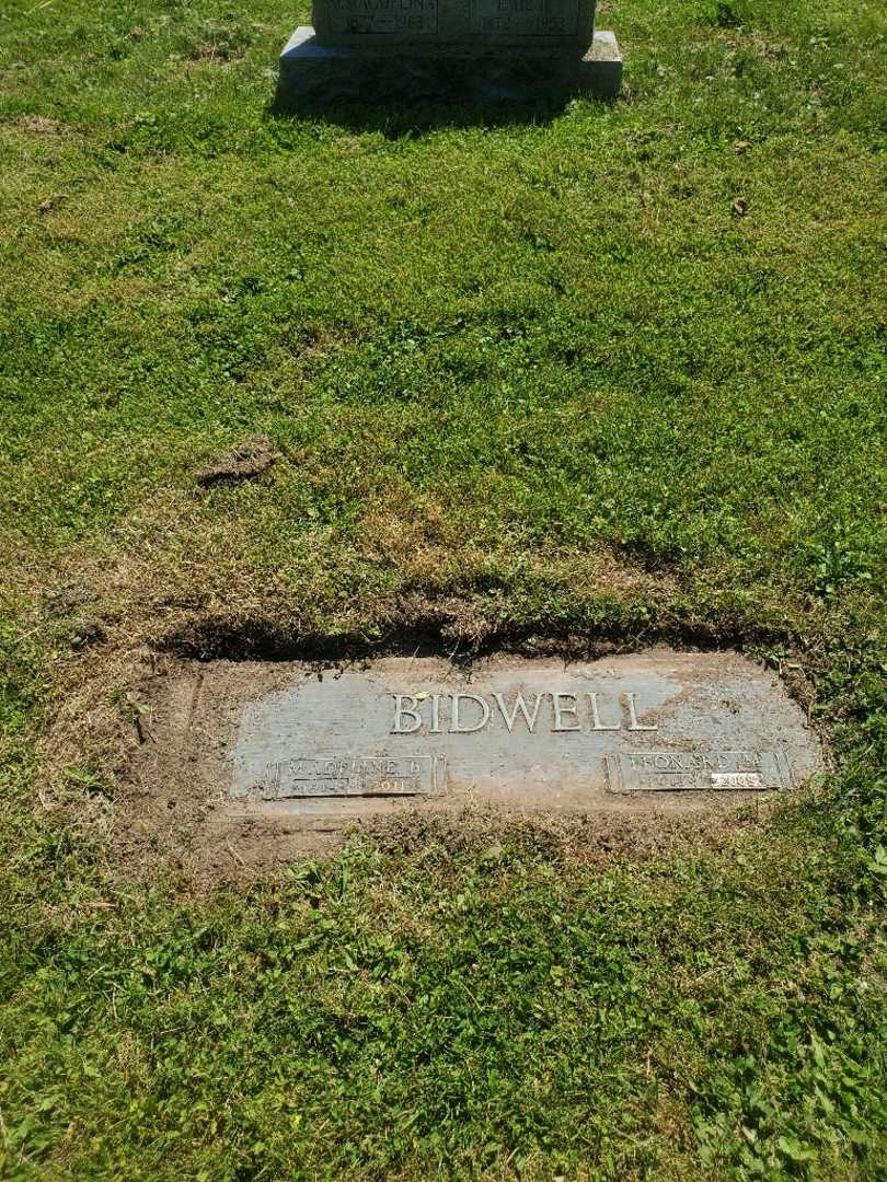 Madeline Anita B. Bidwell's grave. Photo 2