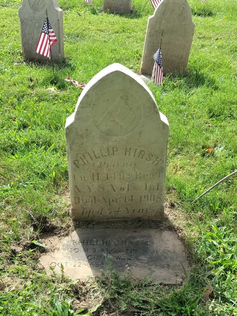 Phillip Hirsh's grave. Photo 2