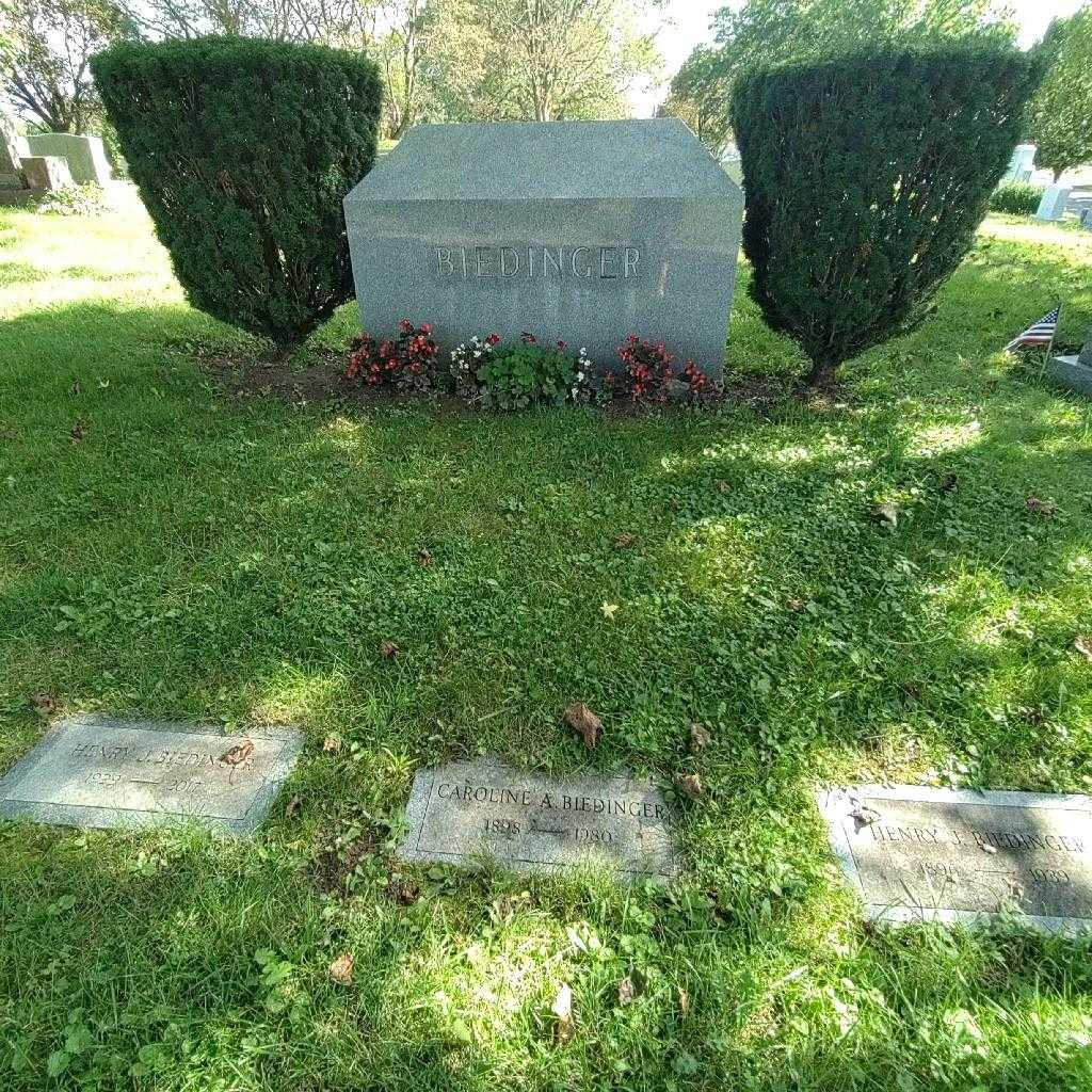 Caroline A. Biedinger's grave. Photo 2