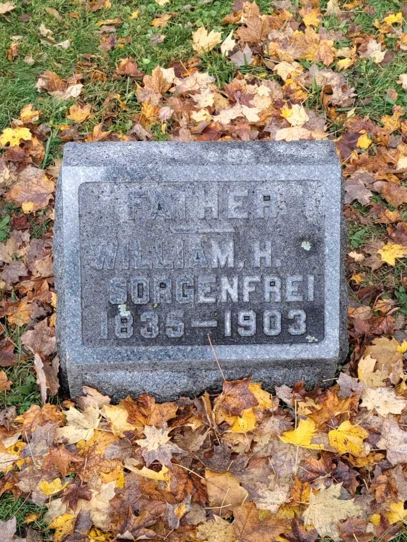 William H. Sorgenfrei's grave. Photo 3