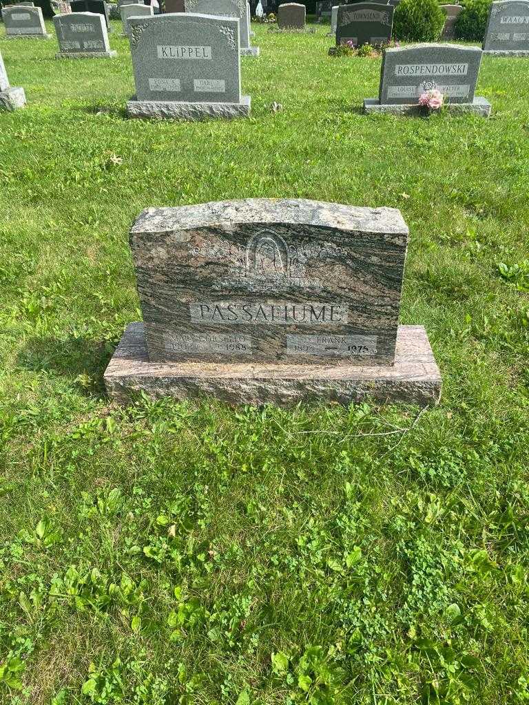 Frank Passafiume's grave. Photo 2