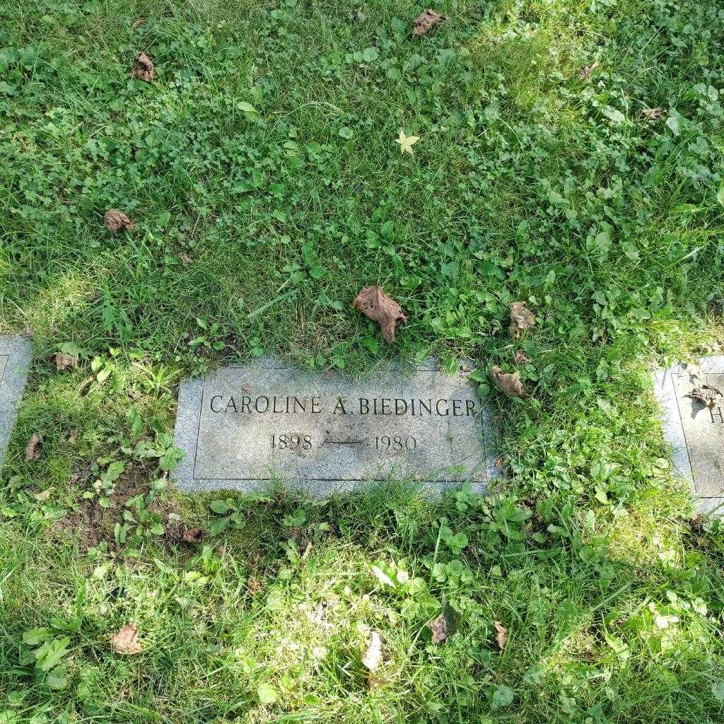 Caroline A. Biedinger's grave. Photo 3