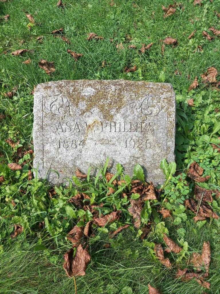 Asa W. Phillips's grave. Photo 3