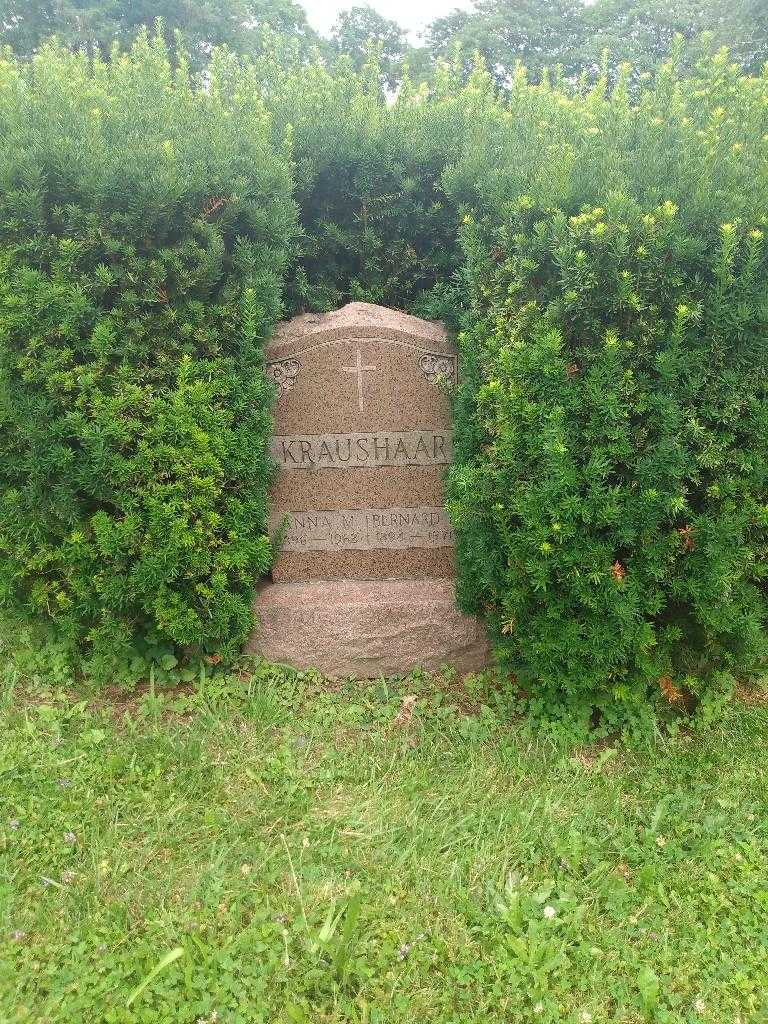 Anna M. Kraushaar's grave. Photo 1