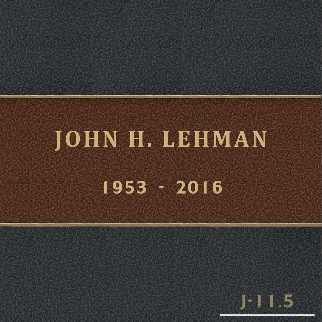 John H. Lehman's grave