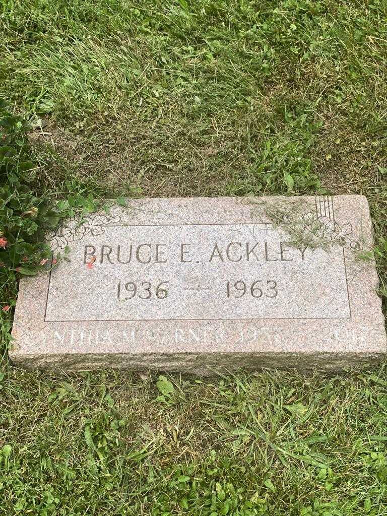 Bruce E. Ackley's grave. Photo 3