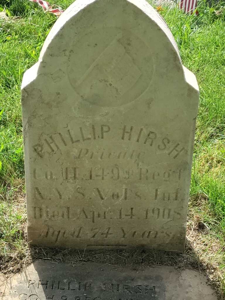 Phillip Hirsh's grave. Photo 3