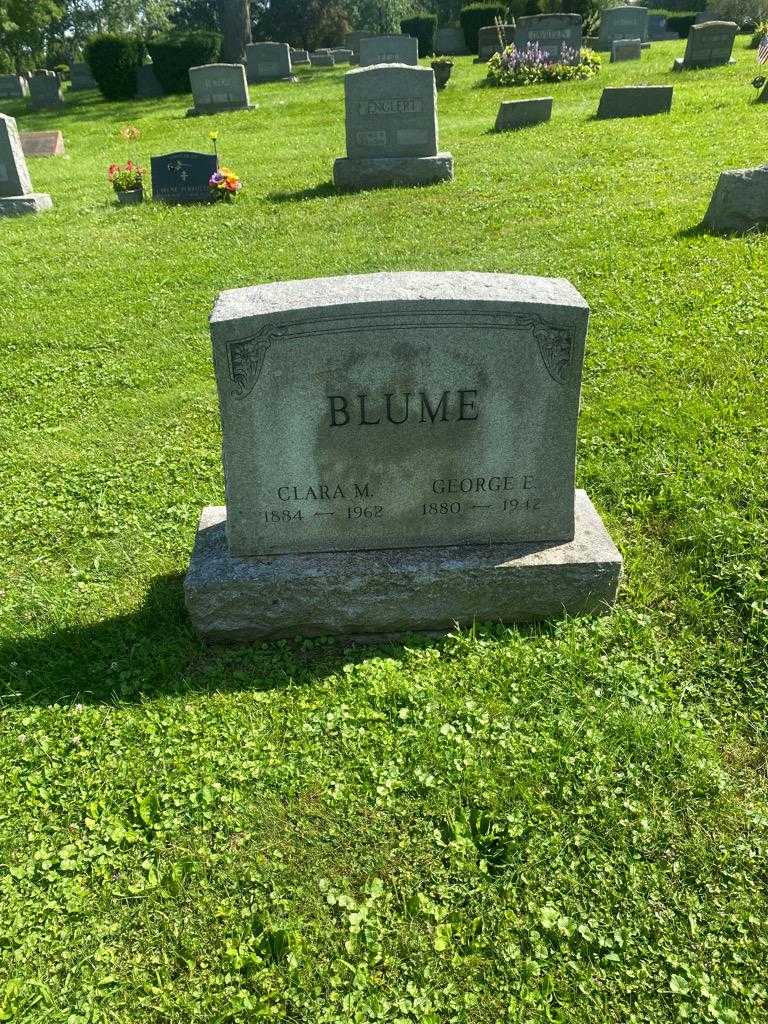 George E. Blume's grave. Photo 2