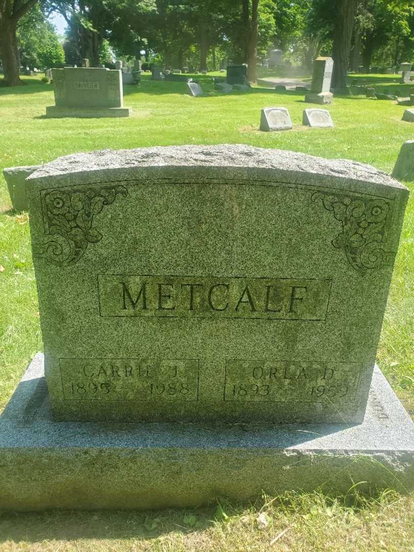 Orla D. Metcalf's grave. Photo 4