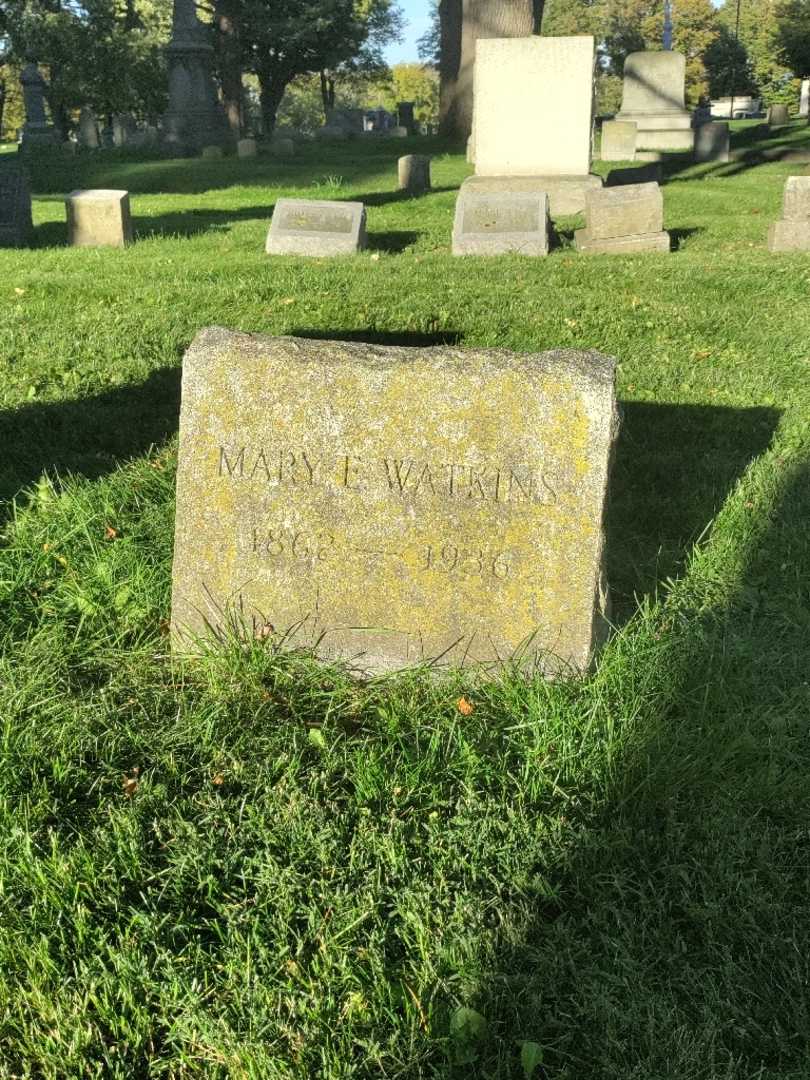 Mary E. Watkins's grave. Photo 2