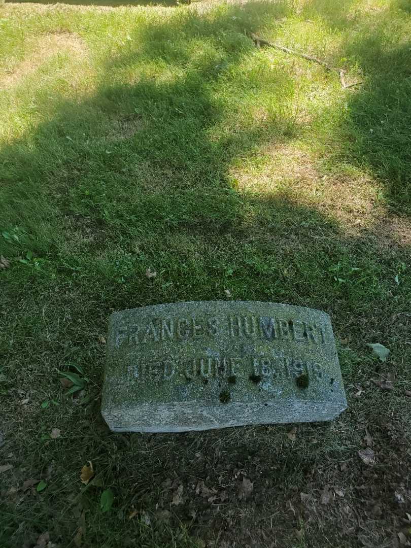 Frances Humbert's grave. Photo 2