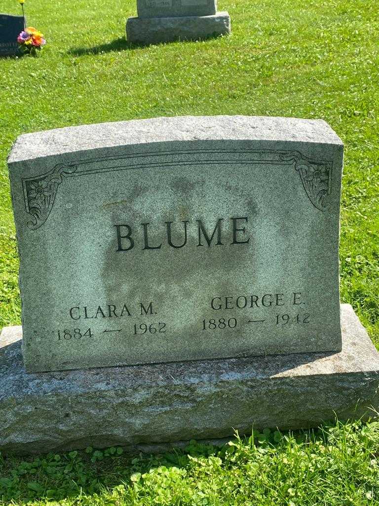 George E. Blume's grave. Photo 3