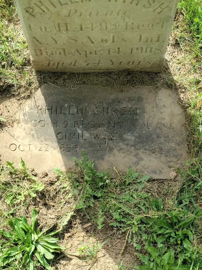 Phillip Hirsh's grave. Photo 4