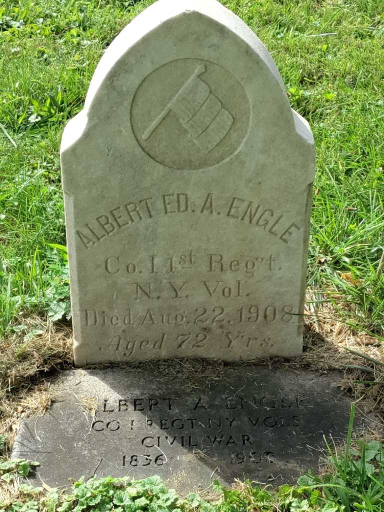 Albert Ed. A. Engle's grave. Photo 3