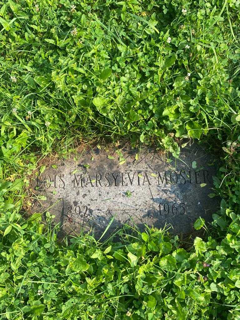 Lois Marsylvia Mosier's grave. Photo 3