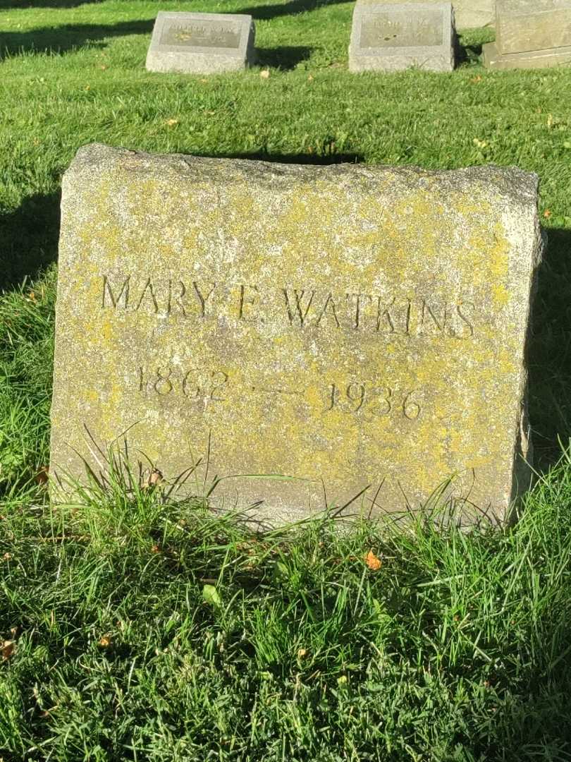 Mary E. Watkins's grave. Photo 3