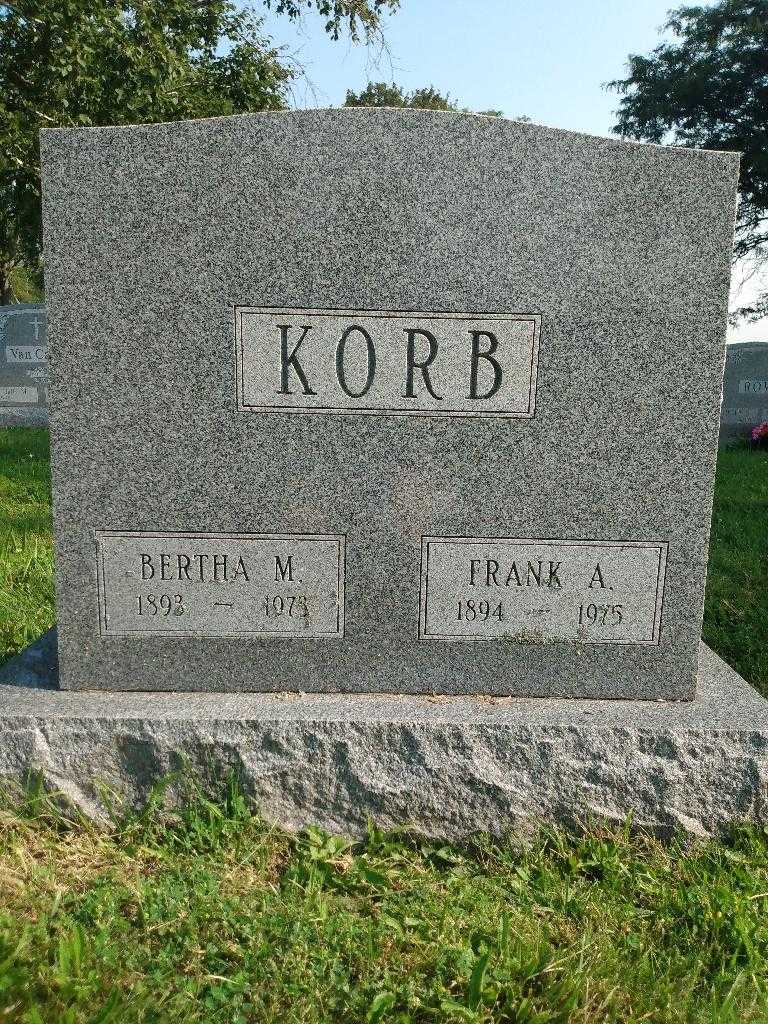 Bertha M. Korb's grave. Photo 3