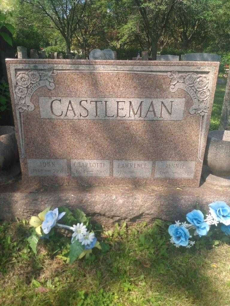 Charlotte Castleman's grave. Photo 2