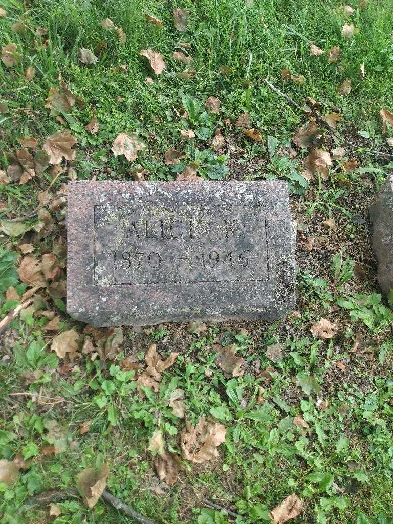 Alice K. Jones's grave. Photo 2