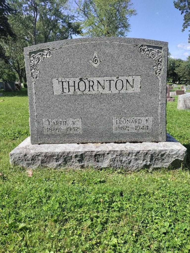 Carrie K. Thornton's grave. Photo 2