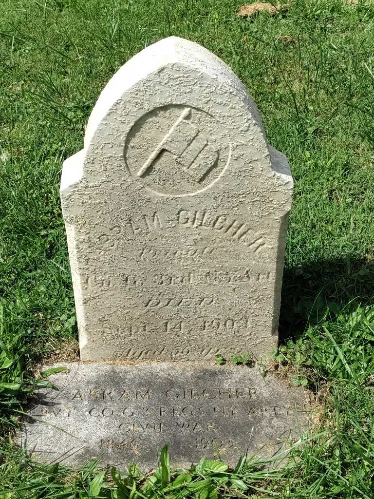 John Abram Gilcher's grave. Photo 3