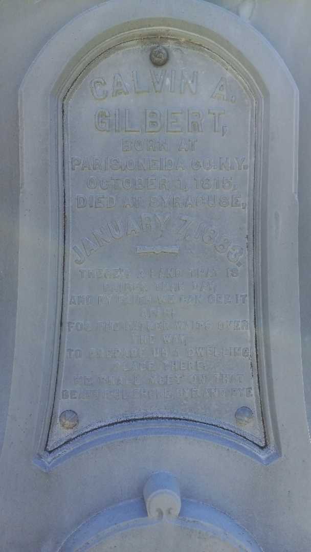 Foster Bosworth Gilbert's grave. Photo 1