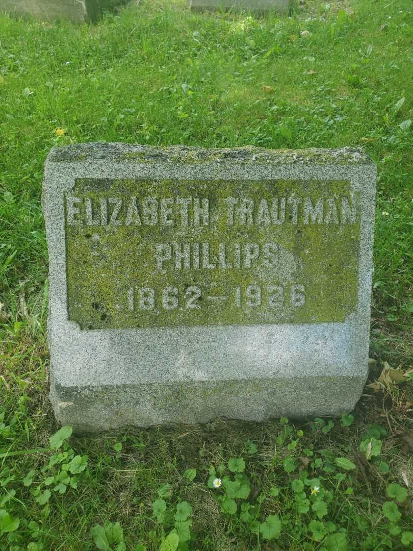 Elizabeth Phillips's grave. Photo 4