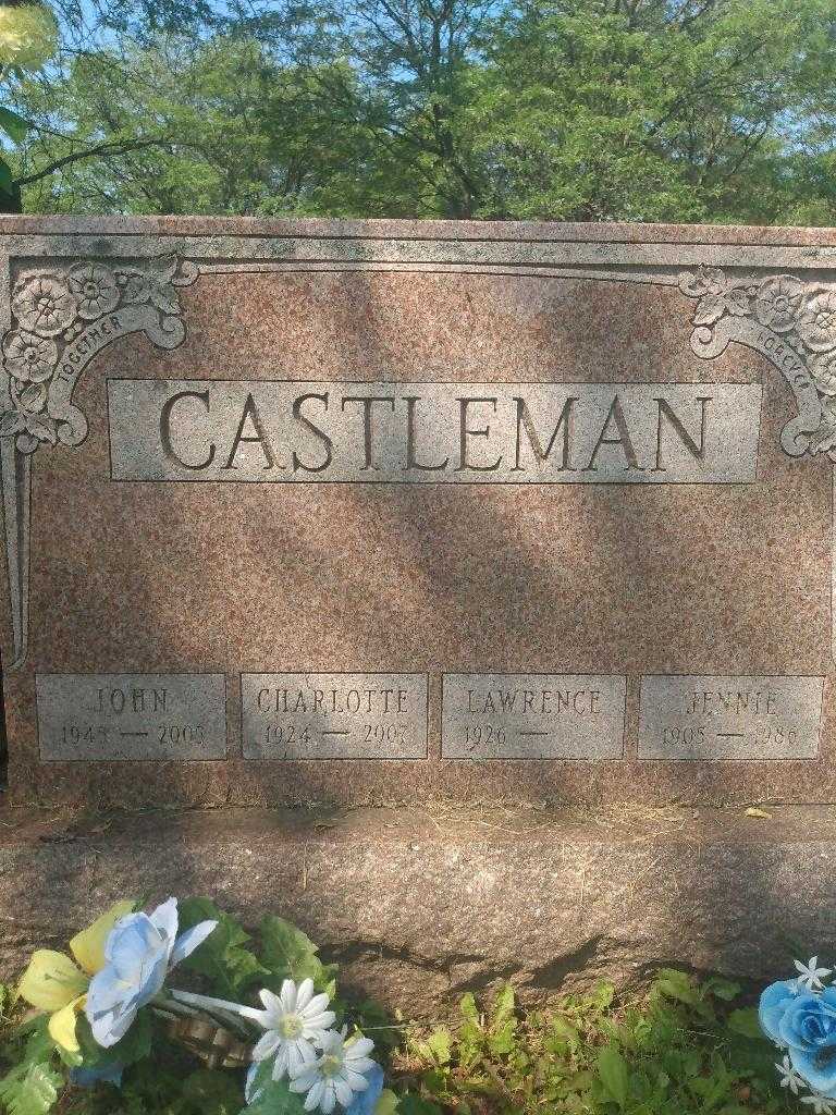 Charlotte Castleman's grave. Photo 3