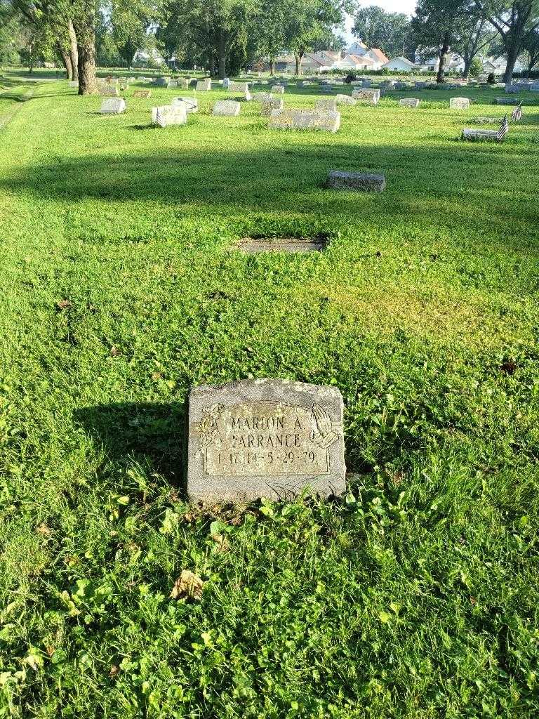 Marion A. Farrance's grave. Photo 1