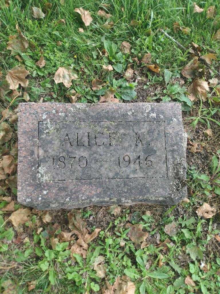 Alice K. Jones's grave. Photo 3