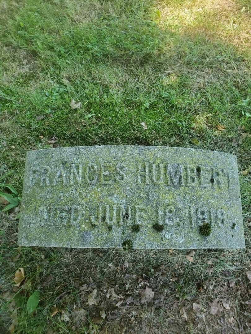 Frances Humbert's grave. Photo 3