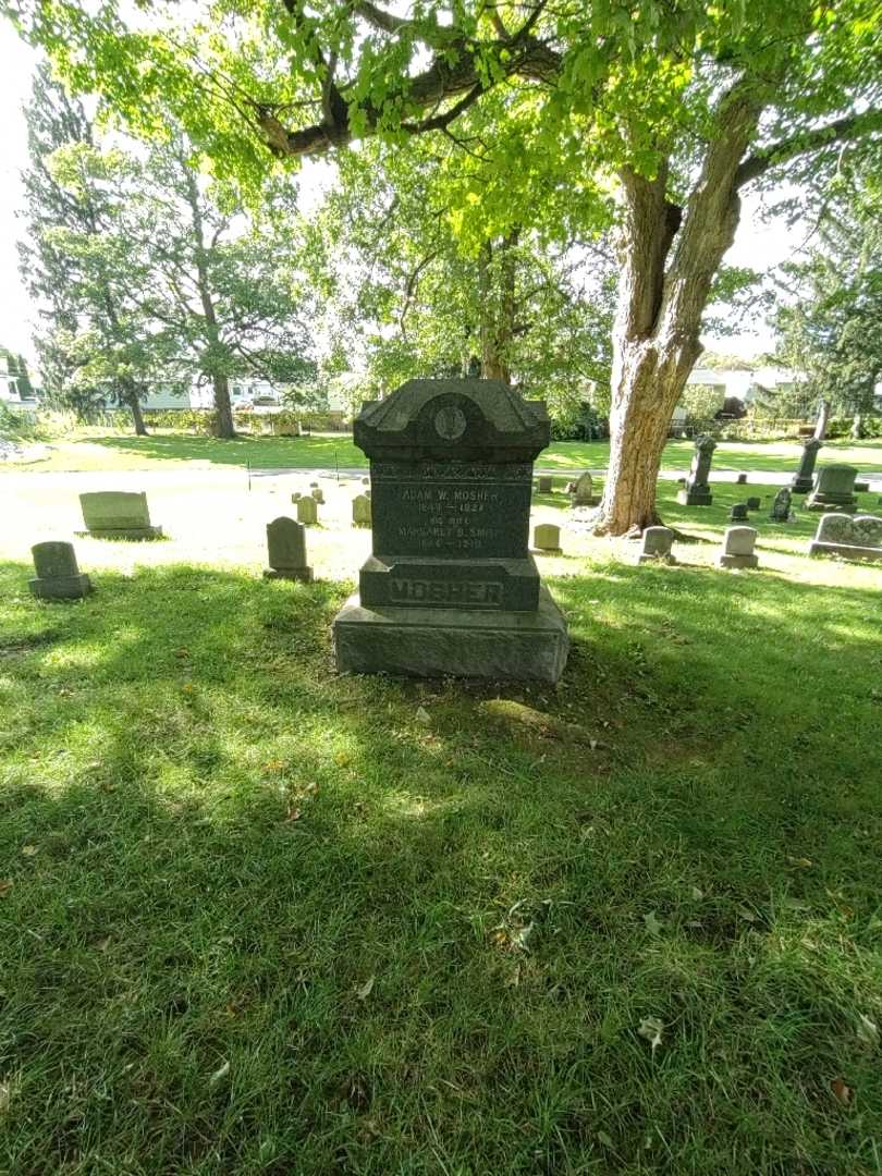 Adam W. Mosher's grave. Photo 1