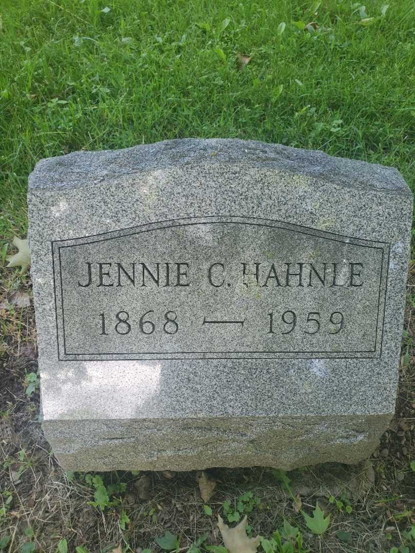 Jennie Catherine Hahnle's grave. Photo 4