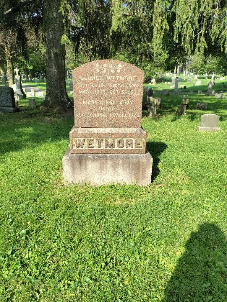 Mary Anthony Halladay Wetmore's grave. Photo 2