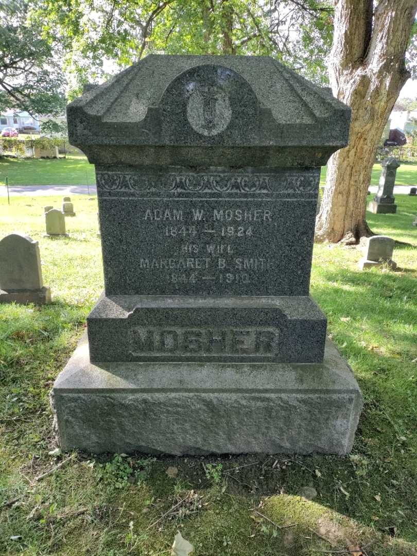 Adam W. Mosher's grave. Photo 2