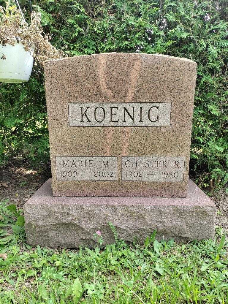 Marie M. Koenig's grave. Photo 3
