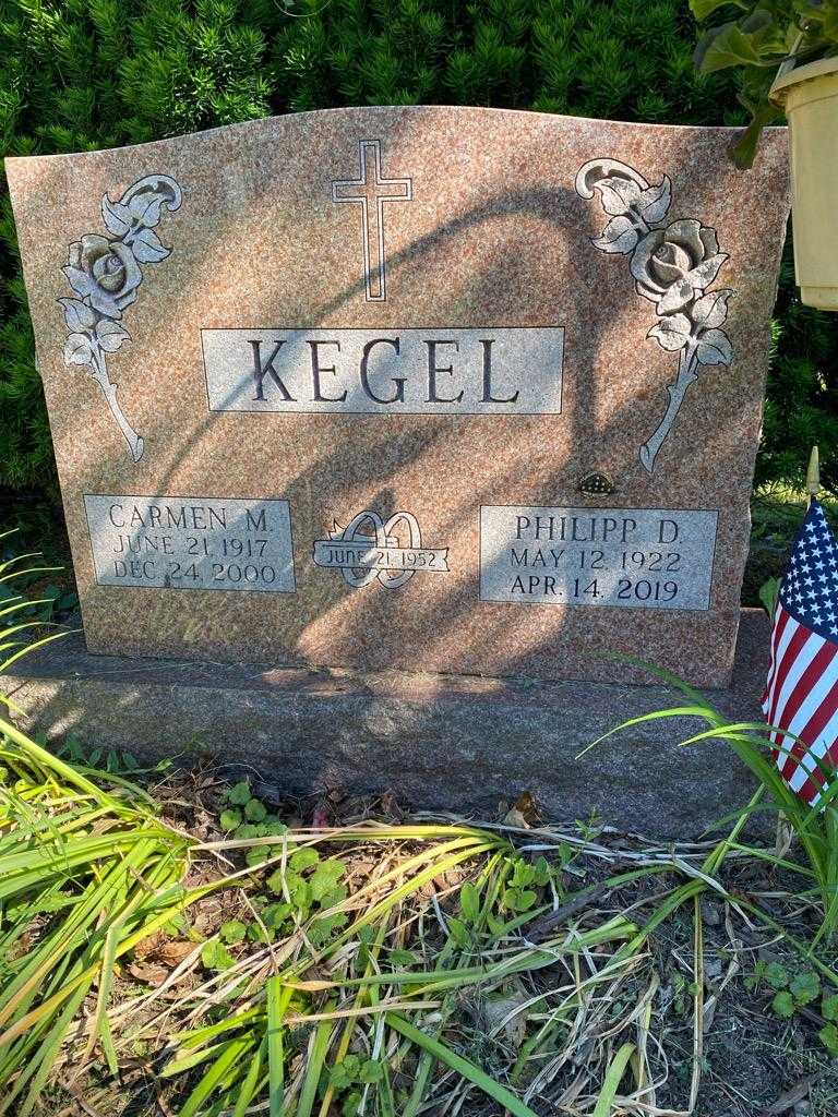 Carmen M. Kegel's grave. Photo 2