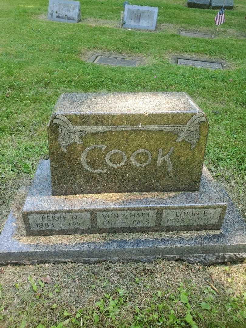 Perry N. Cook's grave. Photo 3