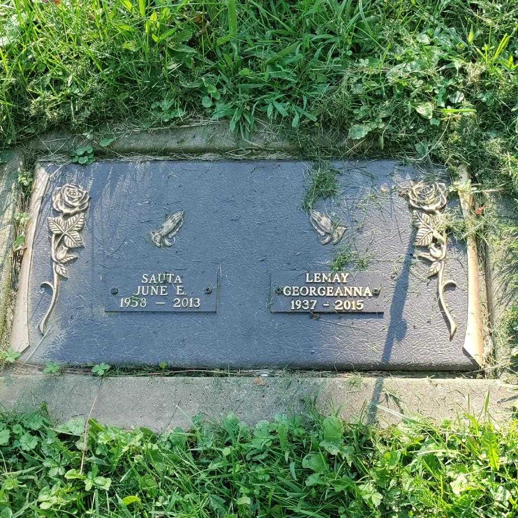 June E. Sauta's grave. Photo 2