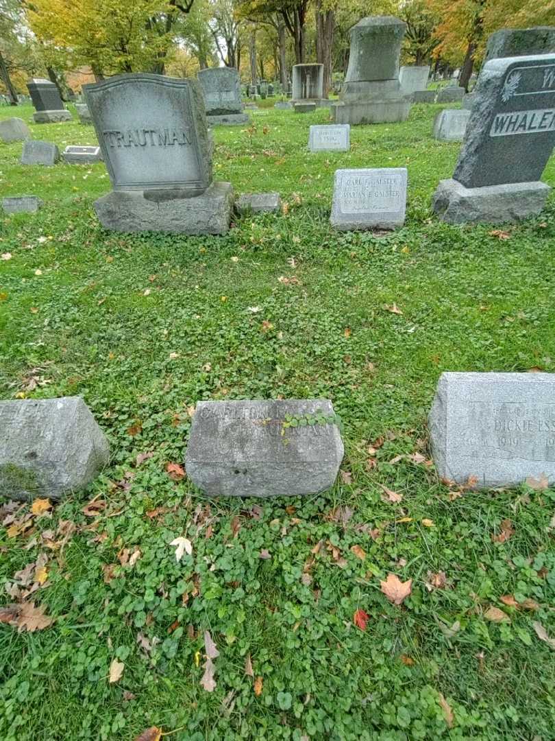 Carlton M. Trautman's grave. Photo 1