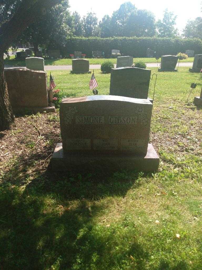 Jean Gibson's grave. Photo 1
