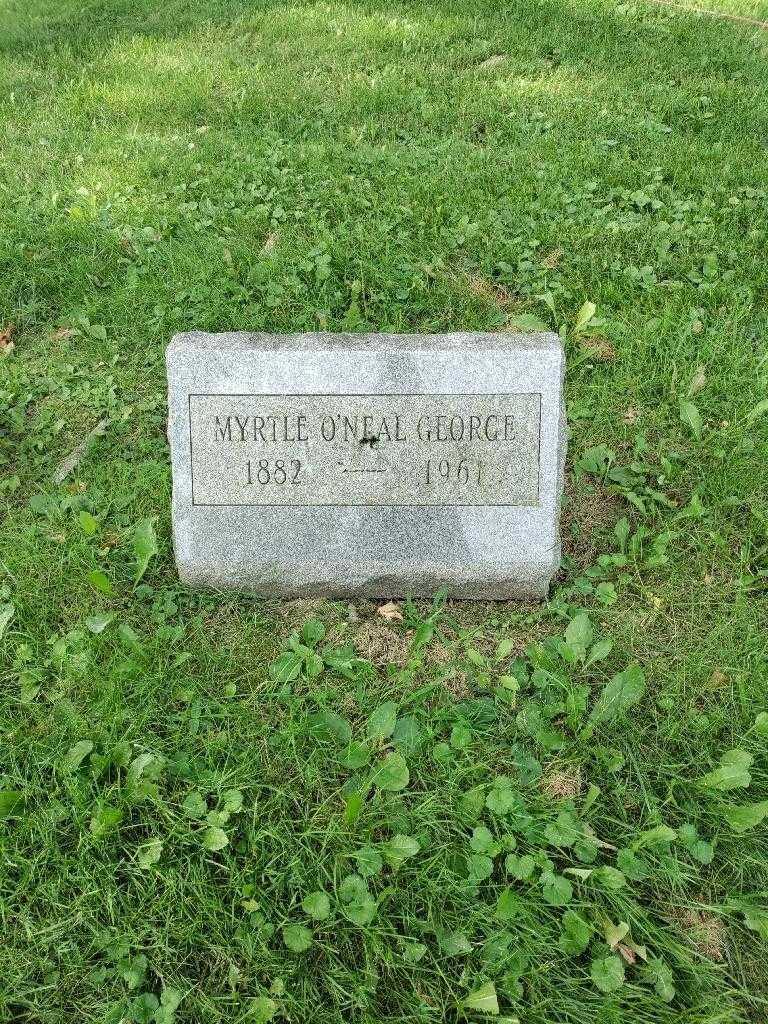 Myrtle O'Neal George's grave. Photo 2