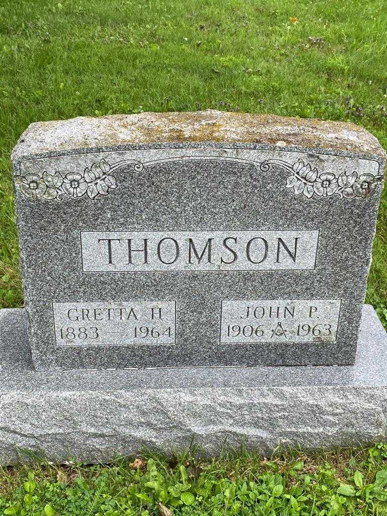 John P. Thomson's grave. Photo 3