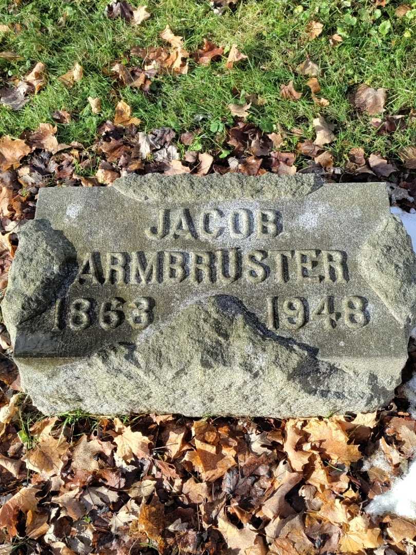 Jacob Armbruster's grave. Photo 3