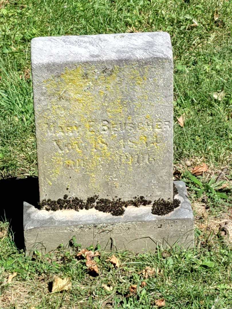 Mary E. Beuscher's grave. Photo 3