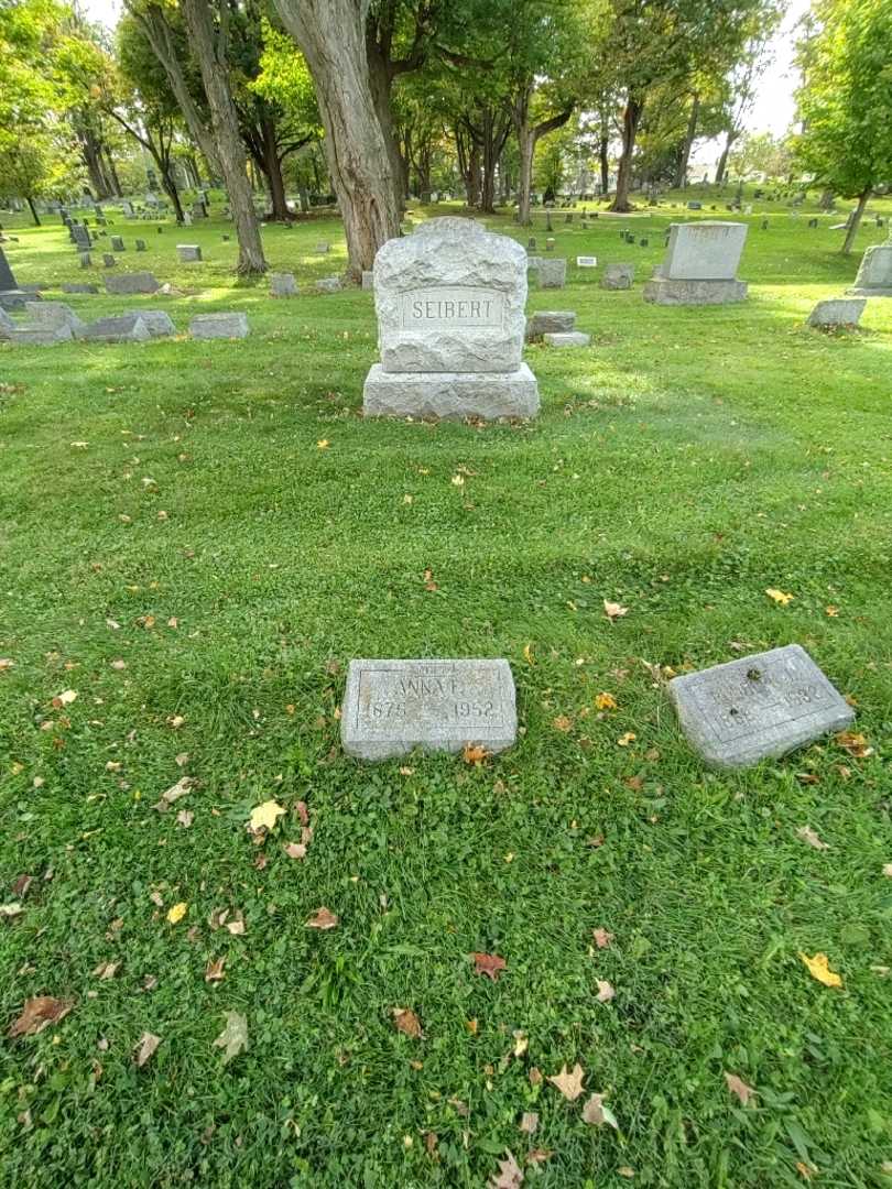 Anna F. Seibert's grave. Photo 1