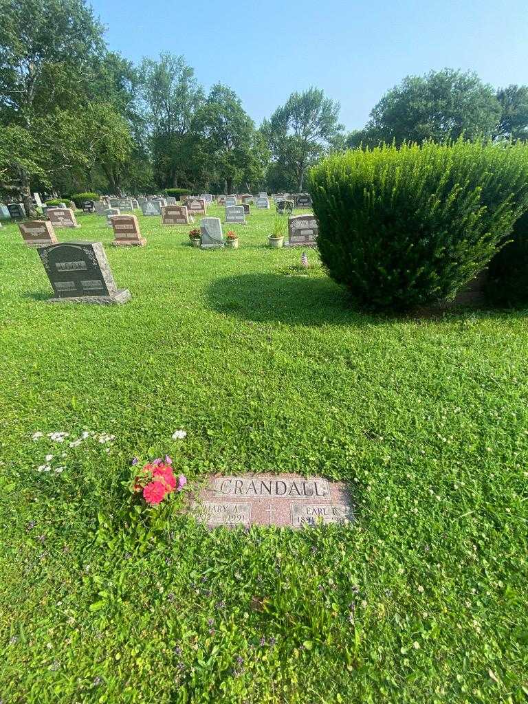 Mary A. Crandall's grave. Photo 1