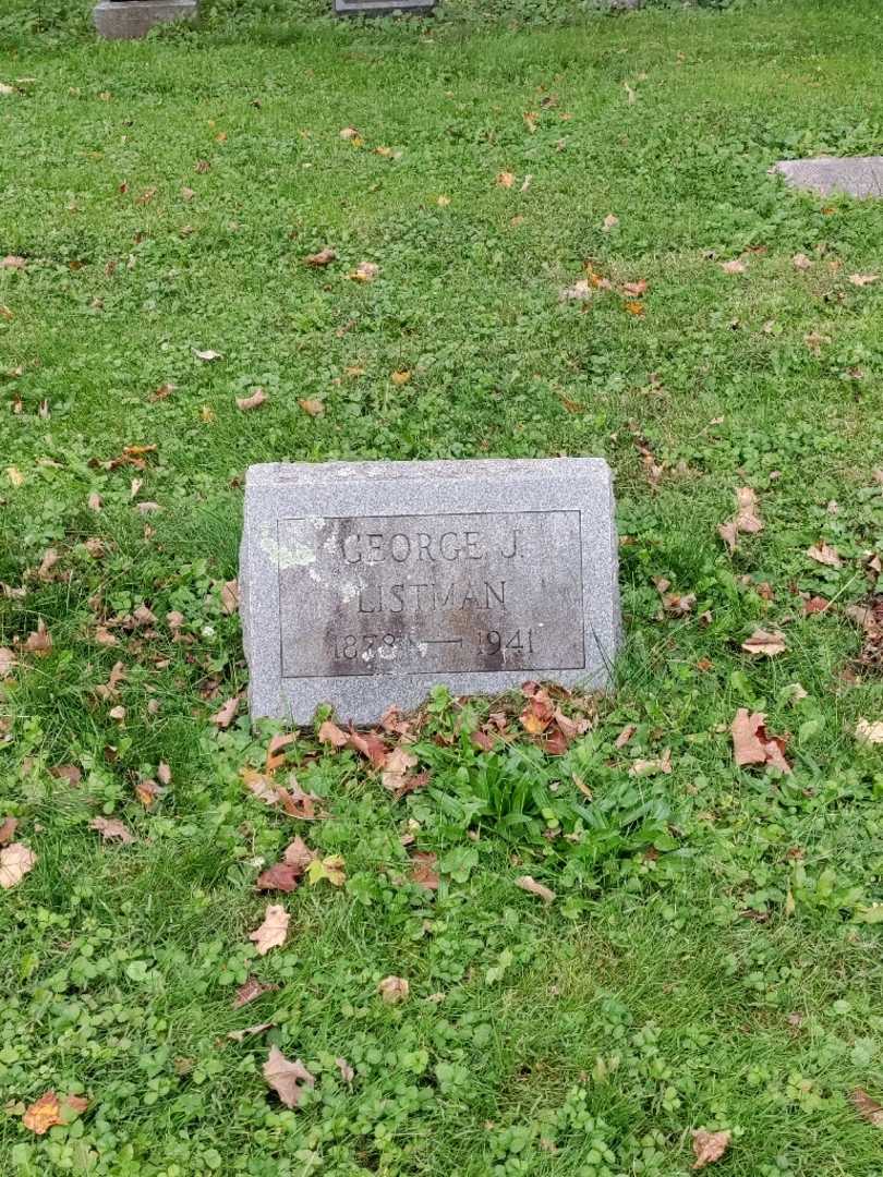 George J. Listman's grave. Photo 2